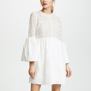 Contrast Lace Dress with Open Back NEW WITH TAGS